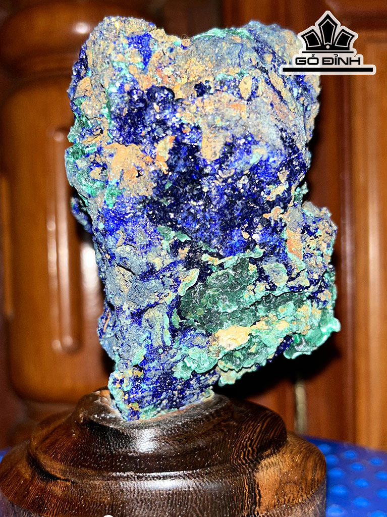 Tinh Thể Đá Azurite Cao 14 (cm) 0,8kg