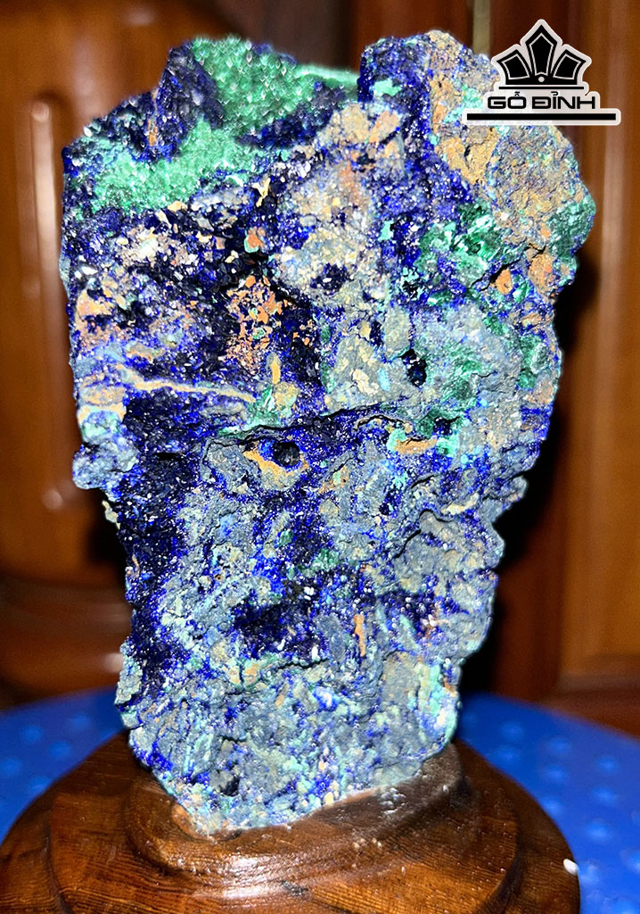 Tinh Thể Đá Azurite Cao 14 (cm) 0,8kg