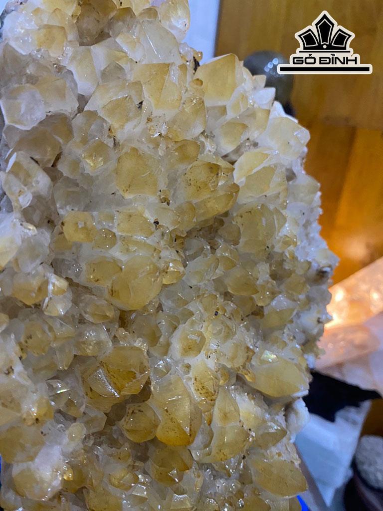 Tinh Thể Đá Thạch Anh Vàng Cao 37 (cm) 5,7kg