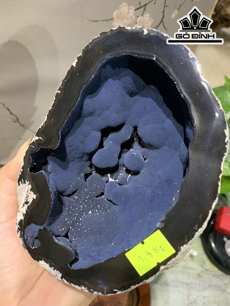 Bát Tụ Bảo Đá Mã Não Cao 13 Ngang 17 Sâu 17,5 (cm) 1,4kg