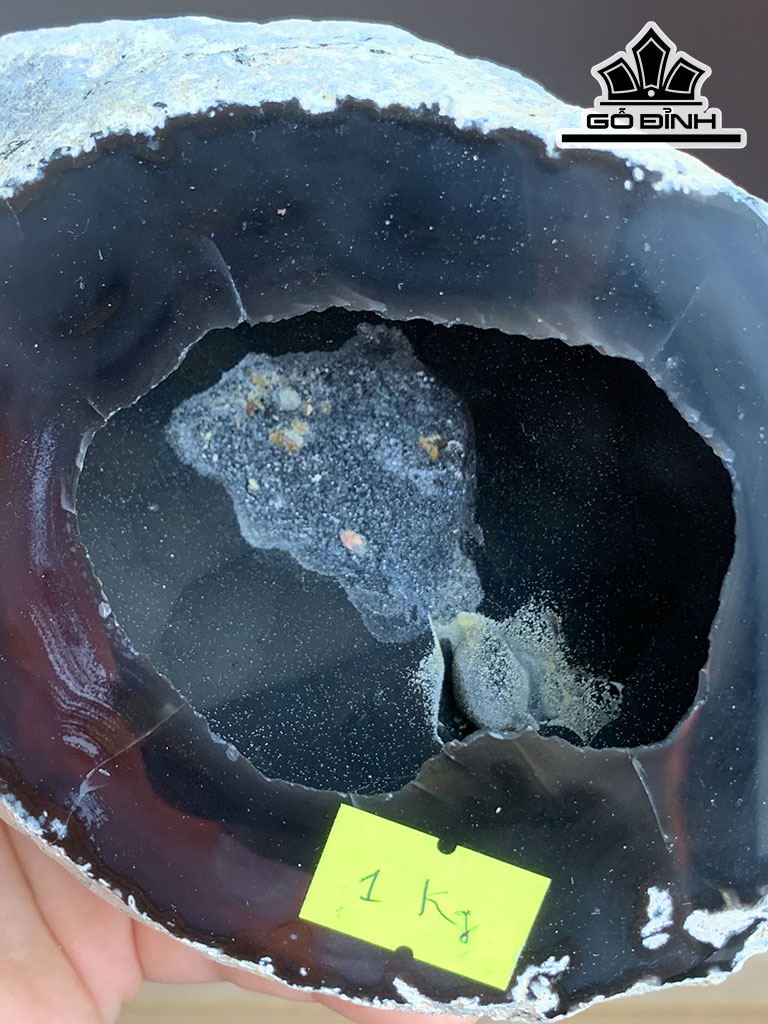 Hốc Đá Mã Não Cao 14,3 Ngang 13 Sâu 15 (cm) 1kg