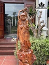 Tượng Đạt Ma Sư Tổ Gỗ Cẩm Cao 128 Ngang 42 Sâu 35 (cm)