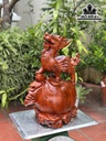 Tượng Nghê Gỗ Hương Cao 50 Ngang 32 Sâu 22 (cm)