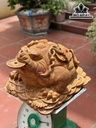 Tượng Thiềm Thừ Gỗ Ngọc Am Cao 32 Ngang 43 Sâu 50 (cm)