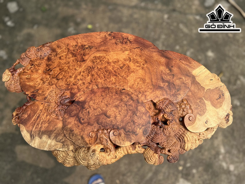 Khay Trà Gỗ Nu Hương Cao 3,5 Ngang 70 Sâu 42 (cm)