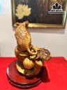 Tượng Tý Tài Lộc Gỗ Hương Cao 35 Ngang 26 Sâu 23 (cm)