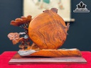 Song Hạc Quần Tùng Gỗ Trắc Cao 25 Ngang 34 Sâu 12 (cm)