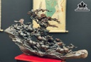 Tượng Bát Mã Gỗ Trắc Cao 55 Ngang 104 Sâu 23 (cm)