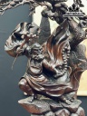 Tượng Đạt Ma Sư Tổ Gỗ Trắc Cao 98 Ngang 50 Sâu 40 (cm)