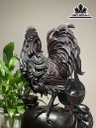 Tượng Gà Trống Gỗ Tử Đàn Cao 43 Ngang 23 Sâu 11 (cm)