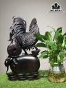 Tượng Gà Trống Gỗ Tử Đàn Cao 43 Ngang 23 Sâu 11 (cm)