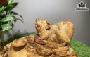 Tượng Heo Phong Thủy Gỗ Pơ Mu Cao 18 Ngang 35 Sâu 22 (cm)