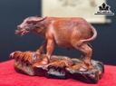 Tượng Trâu Gỗ Trắc Cao 18 Ngang 27 Sâu 14 (cm)