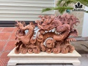 Tượng Rồng ( Nhất Long) Gỗ Hương Cao 43 Ngang 57 Sâu 13 (cm)