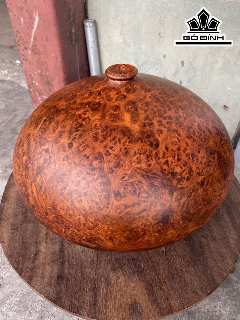 Bình Phú Quý Gỗ Nu Hương Cao 19 Đường Kính 30 (cm)