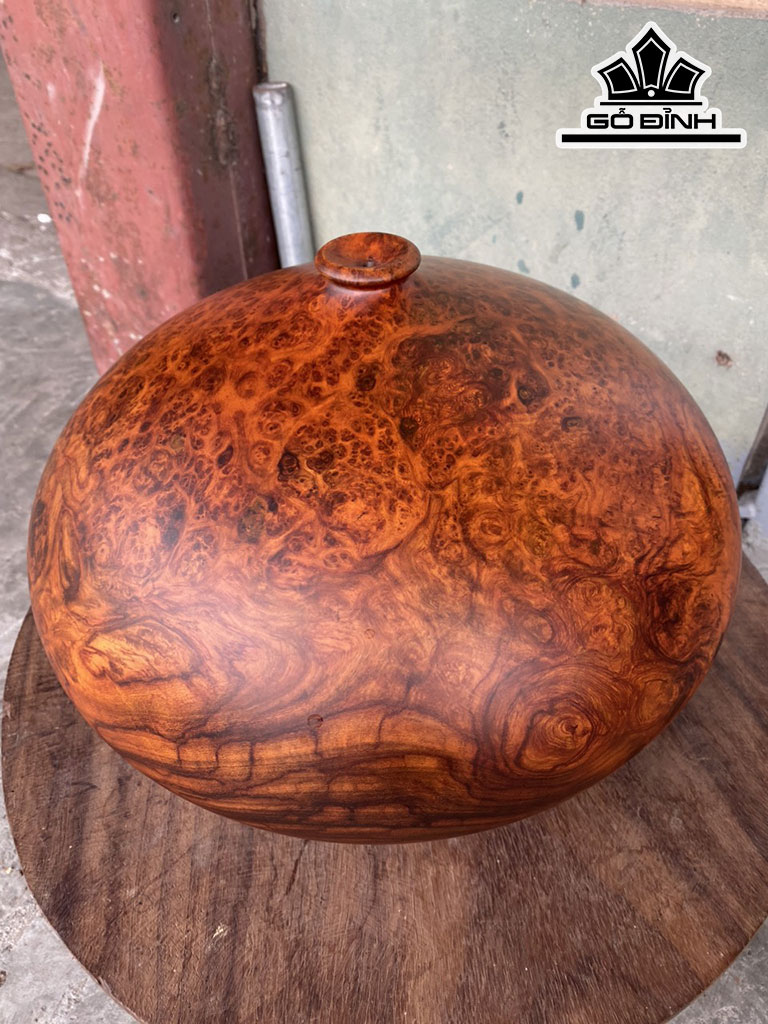 Bình Phú Quý Gỗ Nu Hương Cao 19 Đường Kính 30 (cm)