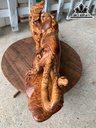 Tượng Báo Săn Mồi Gỗ Cẩm Ngang 60 Cao 23 Sâu 13 (cm)