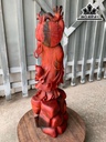 Tượng Đạt Ma Sư Tổ Gỗ Trắc Cao 61 Ngang 20 Sâu 18 (cm)