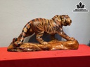 Tượng Báo Săn Mồi Gỗ Nu Ngọc Am Cao 18 Ngang 61 Sâu 30 (cm)