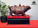 Tượng Trâu Gỗ Trắc Ngang 36 Cao 21 Sâu 15 (cm)