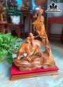 Tiểu Đồng Chăn Trâu Thổi Sáo Gỗ Hương Cao 62 Ngang 38 Sâu 16 (cm)