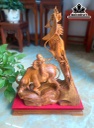 Tiểu Đồng Chăn Trâu Thổi Sáo Gỗ Hương Cao 62 Ngang 38 Sâu 16 (cm)