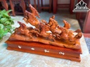 Tượng Bát Mã Gỗ Hương Cao 41 Ngang 62 Sâu 18 (cm)