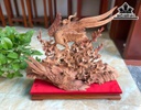 Tượng Chim Uyên Ương Mai Trĩ Gỗ Hương Cao 48 Ngang 54 Sâu 16 (cm)