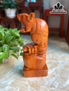 Tượng Chuột Phong Thủy Gỗ Hương Cao 44 Ngang 18 Sâu 12 (cm)