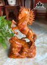 Tượng Ngựa Phong Thủy (Nhất Mã Phi Thiên) Gỗ Hương Cao 45 Ngang 30 Sâu 13 (cm)