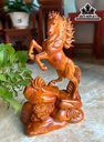 Tượng Ngựa Phong Thủy (Nhất Mã Phi Thiên) Gỗ Hương Cao 45 Ngang 30 Sâu 13 (cm)