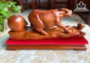 Tượng Trâu Gỗ Hương Cao 26 Ngang 48 Sâu 13 (cm)