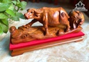 Tượng Trâu Gỗ Hương Cao 26 Ngang 48 Sâu 13 (cm)