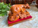 Tượng Trâu Gỗ Hương Cao 30 Ngang 40 Sâu 16 (cm)