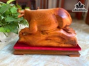 Tượng Trâu Gỗ Hương Cao 30 Ngang 40 Sâu 16 (cm)
