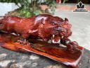 Tượng Hổ Phong Thủy Gỗ Trắc Cao 12 Ngang 36 Sâu 12 (cm)