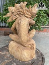 Tượng Khỉ Gỗ Ngọc Am Cao 44 Ngang 25 Sâu 17 (cm)