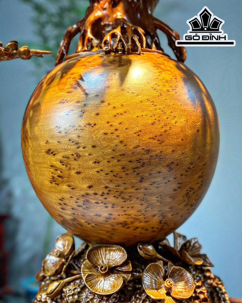 Bình Mai Phú Quý Gỗ Nu Ngọc Am Cao 93 Ngang 68 Sâu 40 (cm)