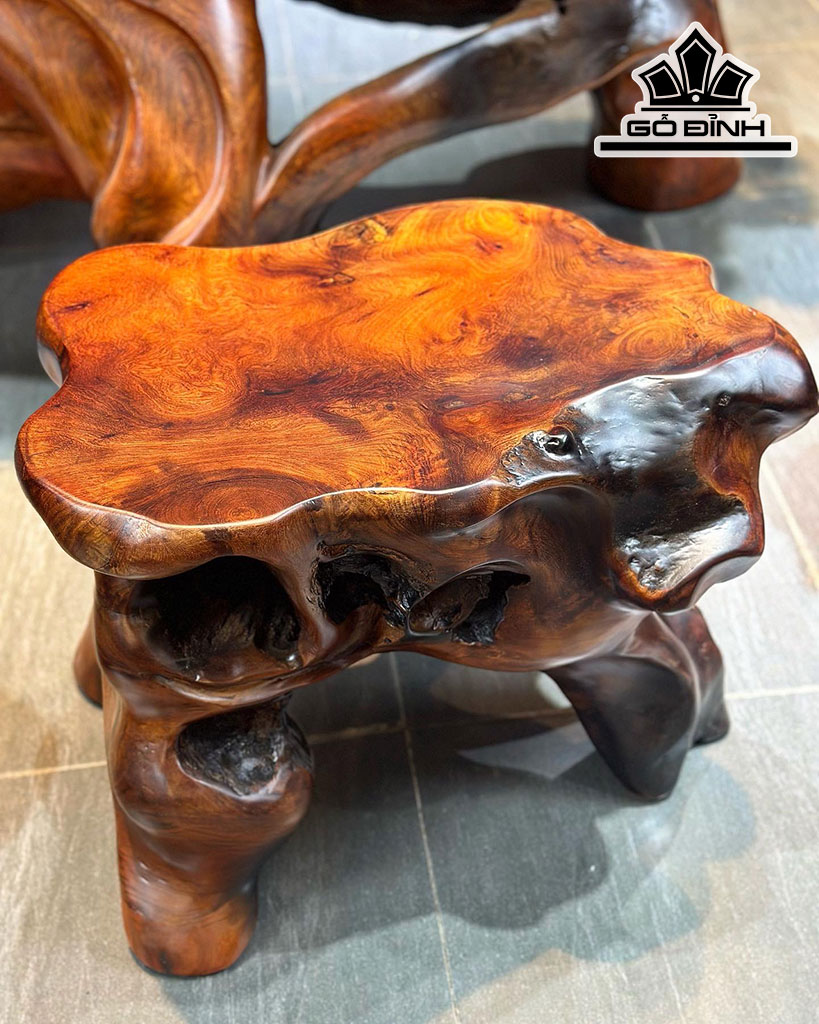 Bộ Bàn Trà 7 Món Gỗ Hương Cao 70 Ngang 178 Sâu 76 (cm)