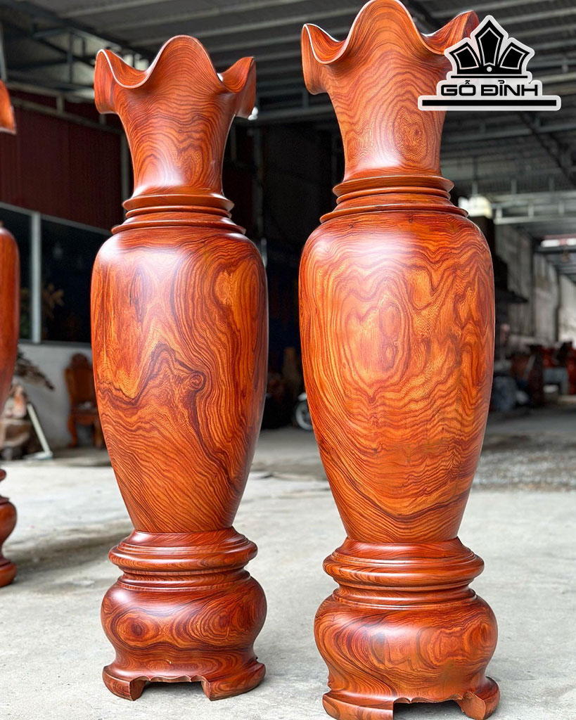 Lục Bình Gỗ Cẩm Cao 130 Đường Kính 36 (cm)