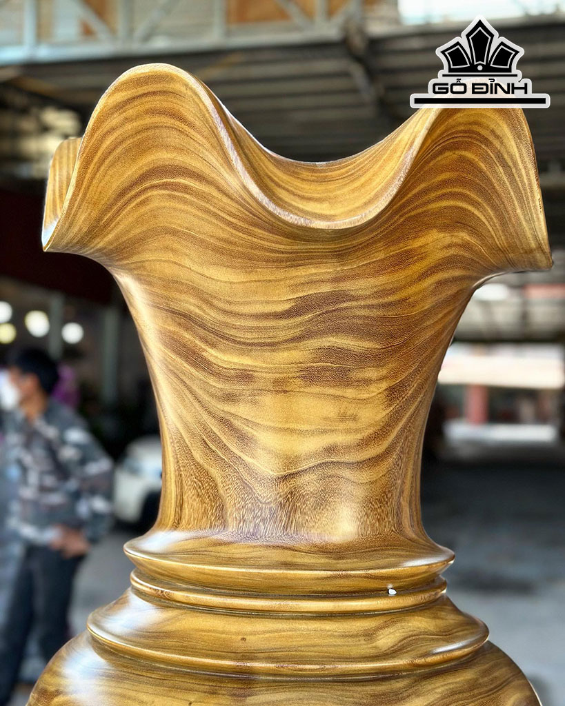 Lục Bình Gỗ Cẩm Vàng Cao 160 Đường Kính 46 (cm)