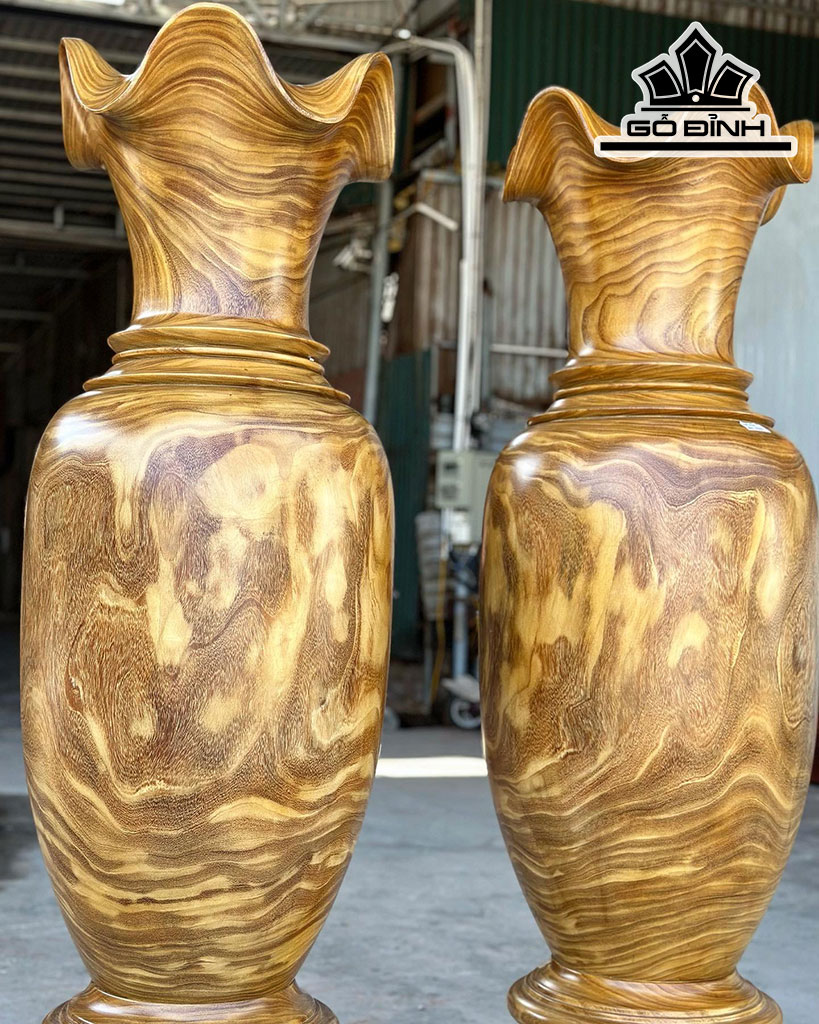 Lục Bình Gỗ Cẩm Vàng Cao 160 Đường Kính 46 (cm)