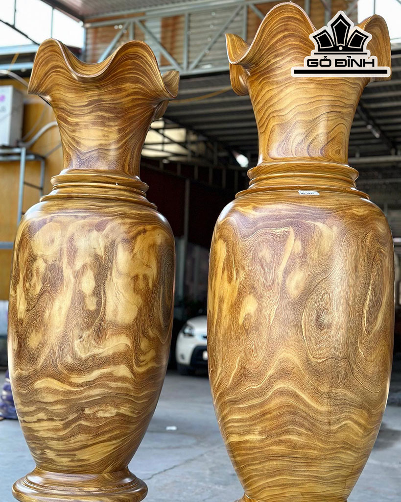 Lục Bình Gỗ Cẩm Vàng Cao 160 Đường Kính 46 (cm)