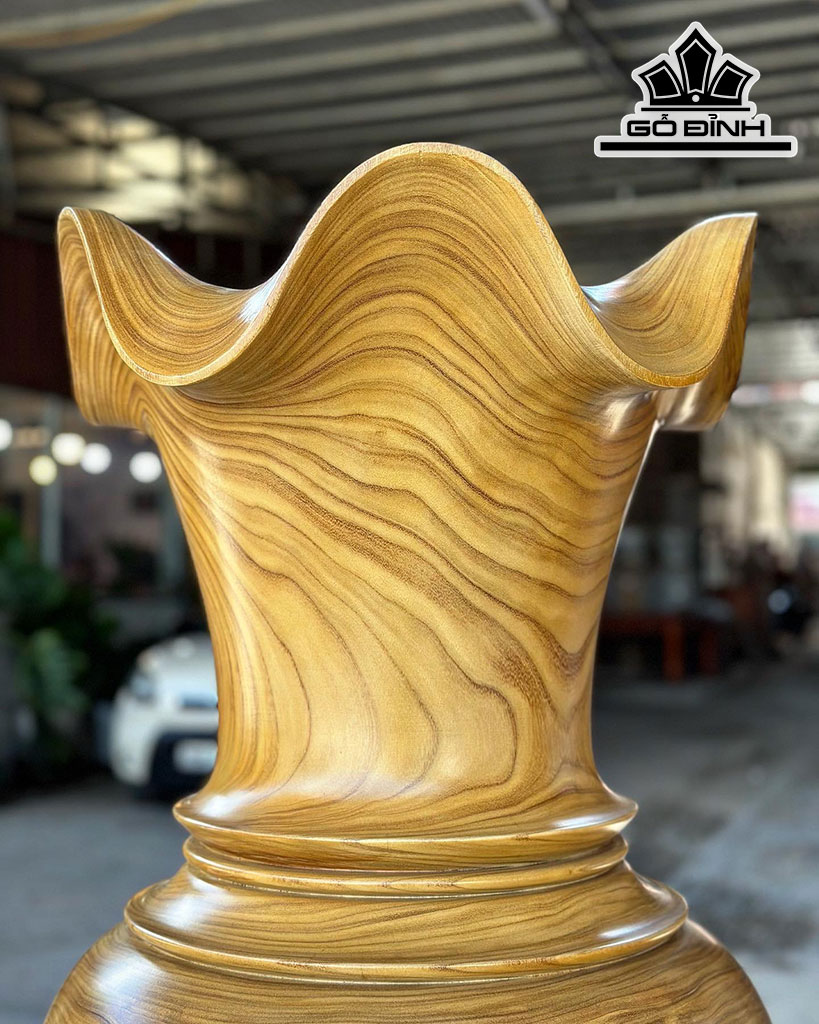 Lục Bình Gỗ Cẩm Vàng Cao 160 Đường Kính 48 (cm)