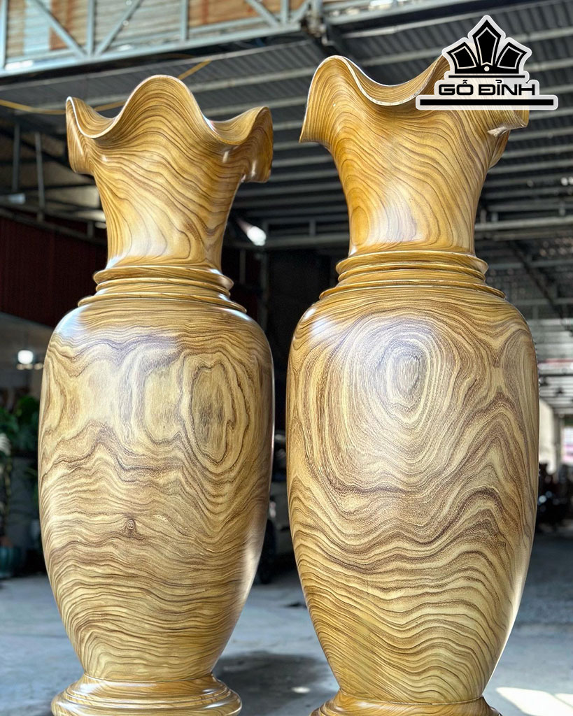 Lục Bình Gỗ Cẩm Vàng Cao 160 Đường Kính 48 (cm)