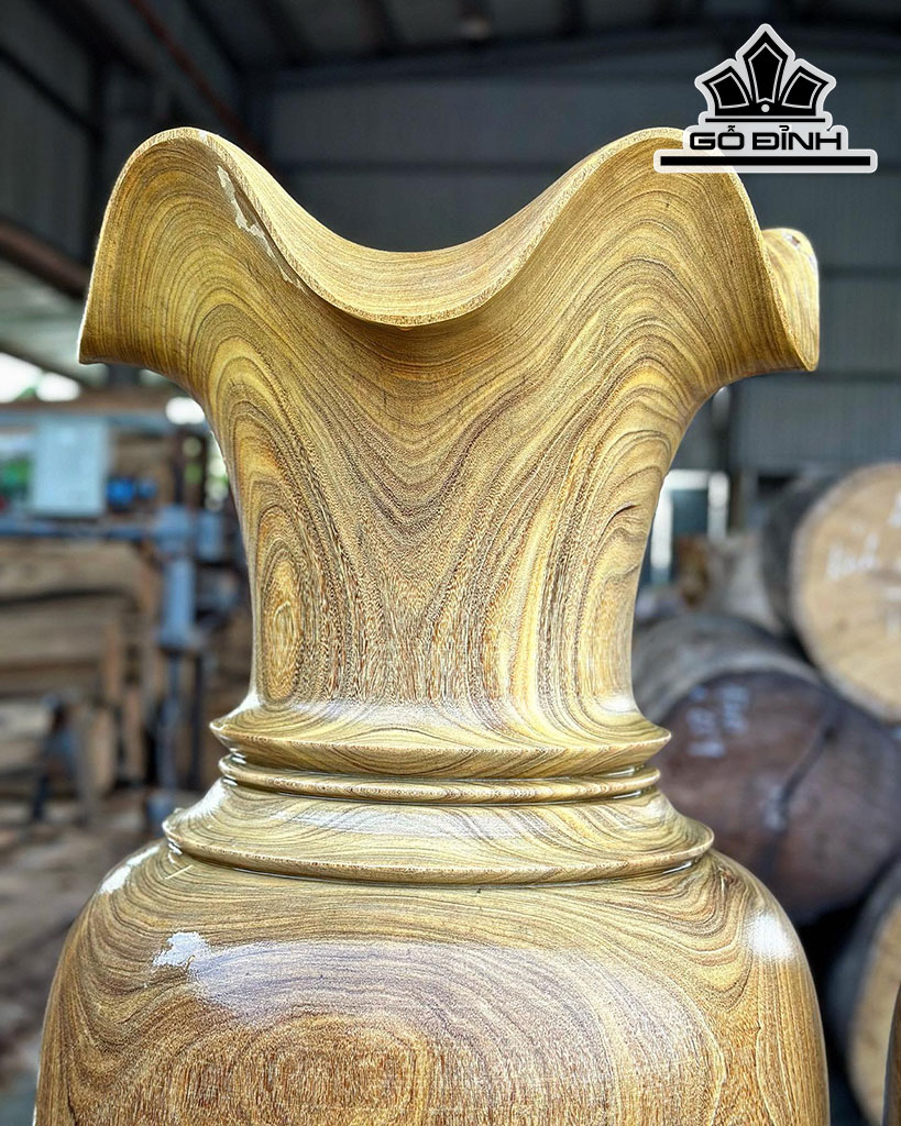 Lục Bình Gỗ Cẩm Vàng Cao 160 Đường Kính 52 (cm)