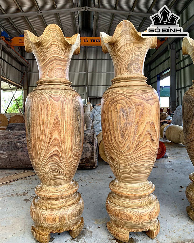 Lục Bình Gỗ Cẩm Vàng Cao 170 Đường Kính 50 (cm)