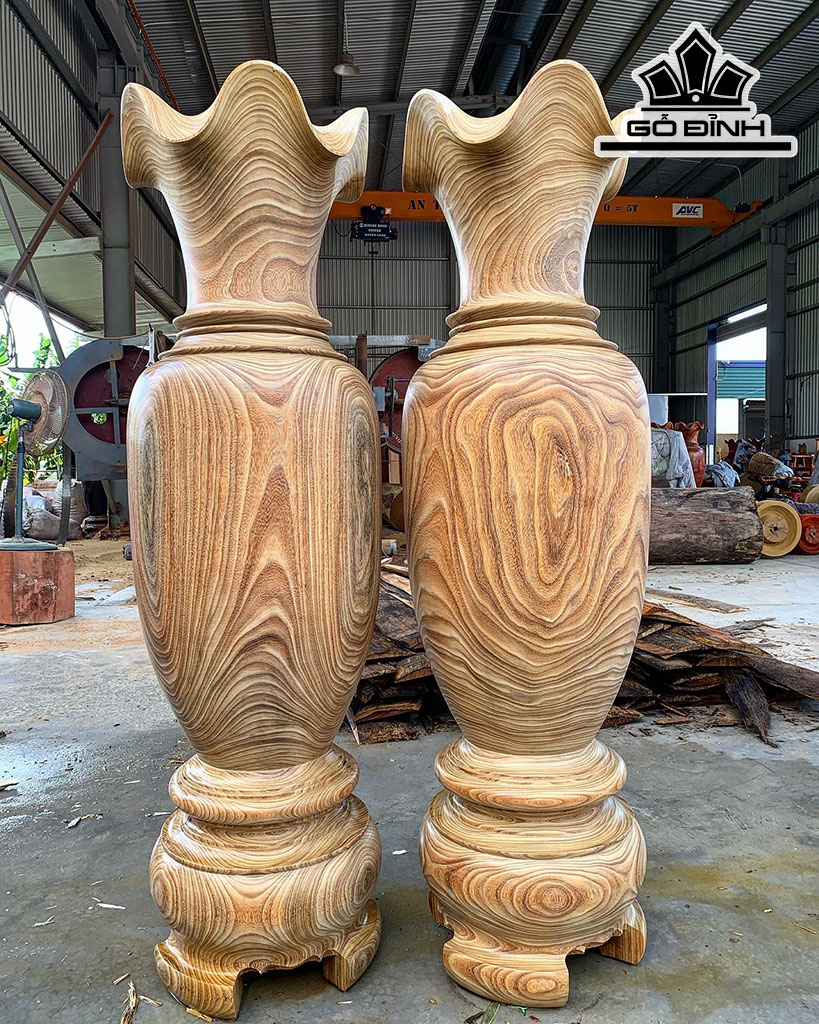 Lục Bình Gỗ Cẩm Vàng Cao 170 Đường Kính 50 (cm)