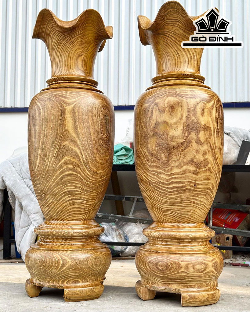 Lục Bình Gỗ Cẩm Vàng Cao 170 Đường Kính 54 (cm)