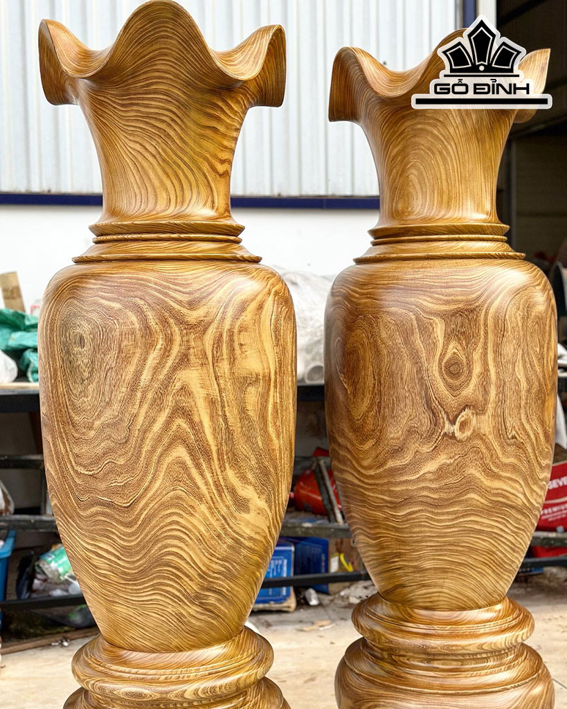 Lục Bình Gỗ Cẩm Vàng Cao 170 Đường Kính 54 (cm)